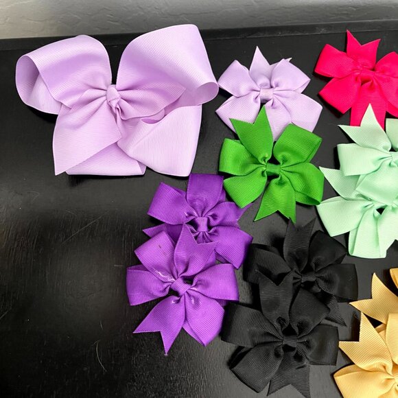 Lot of 17 Hair Bows - Picture 2 of 5